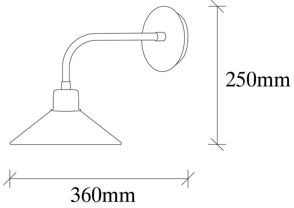 Nástenné svietidlo v bronzovej farbe ø 24 cm Sivani – Opviq lights