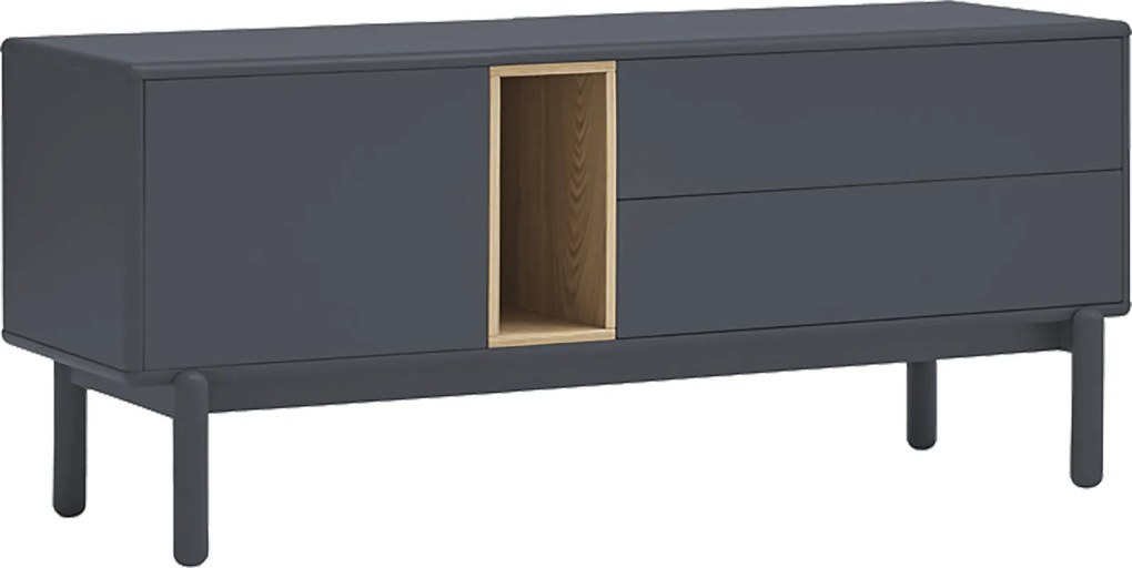 Teulat Corvo skrinka pod tv - Tmavosivá - 140 cm