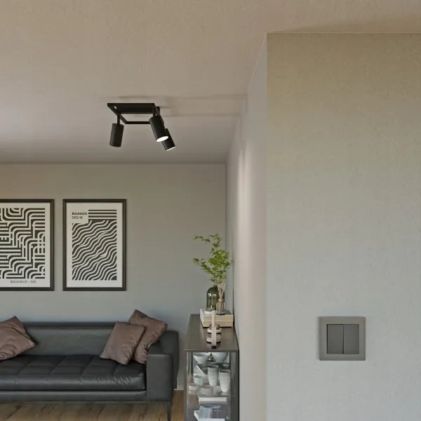 Bodové svietidlo 3xGU10/30W/230V čierne