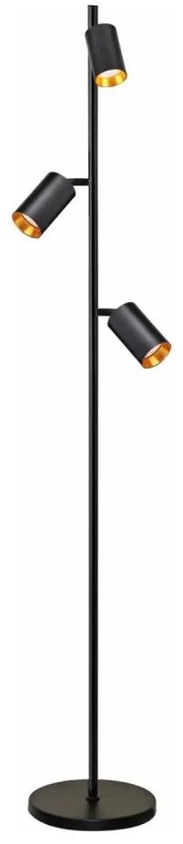 Stojacia lampa MARIBEL 3xGU10/12W/230V čierna
