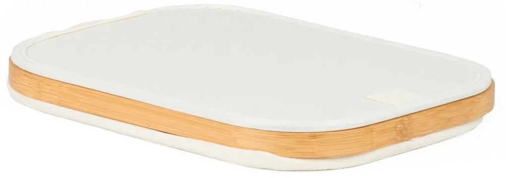 Úložný box G21 24 x 30 x 15 cm, bambusový s vekom, béžový