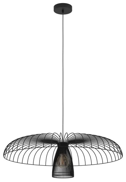 Eglo 390216 - Luster na lanku CHAMPERICO 1xE27/60W/230V 77 cm čierna