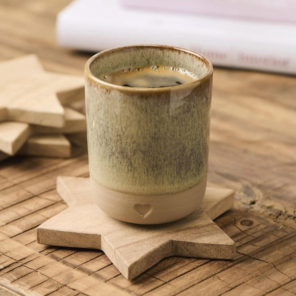 Ib Laursen Drevená podtácka Star Acacia – set 4 ks