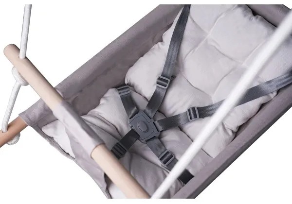 2Kids Toys - Detská textilná hojdačka pre najmenších šedá