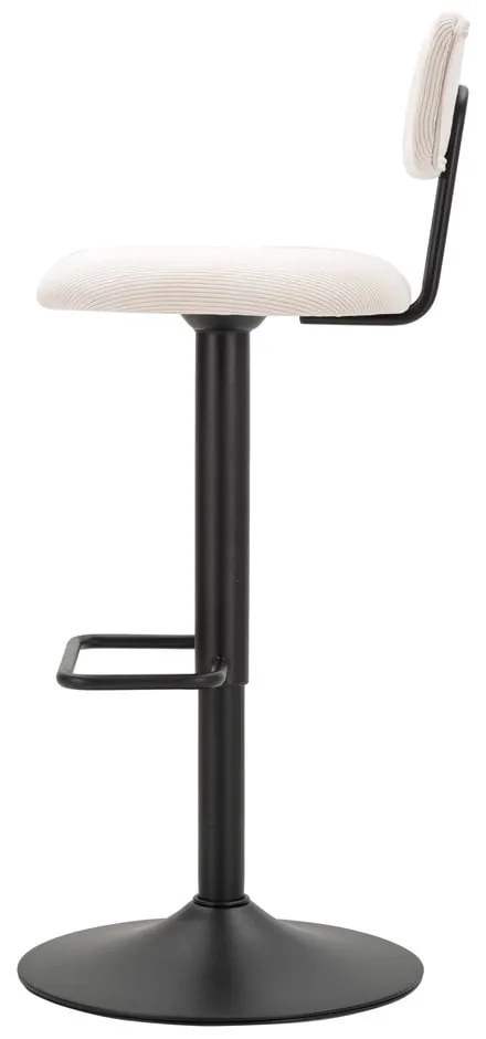 Bielo-čierna barová stolička s nastaviteľnou výškou (výška sedadla 61 cm) Tina – Mauro Ferretti