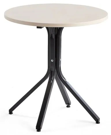Stôl VARIOUS, Ø700x740 mm, čierna, breza