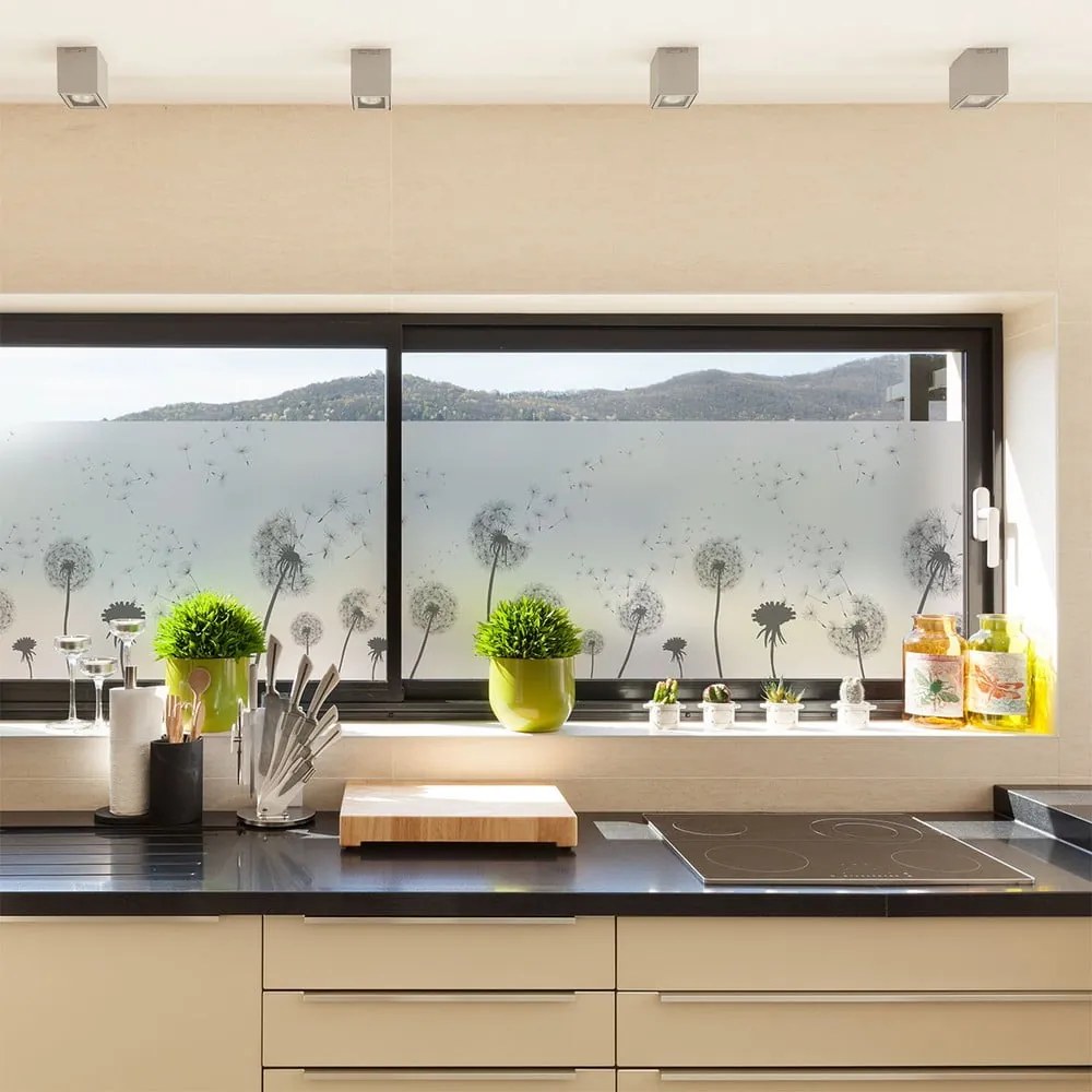 Samolepka na okno 200x40 cm Dandelions - Ambiance