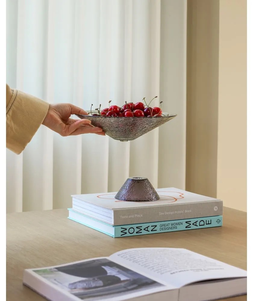 Zeleno-hnedá sklenená misa na ovocie ø 15 cm Bonbon – Hübsch