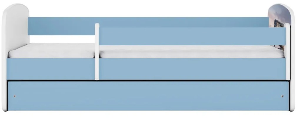 Dětská postel Babydreams běžící kůň modrá