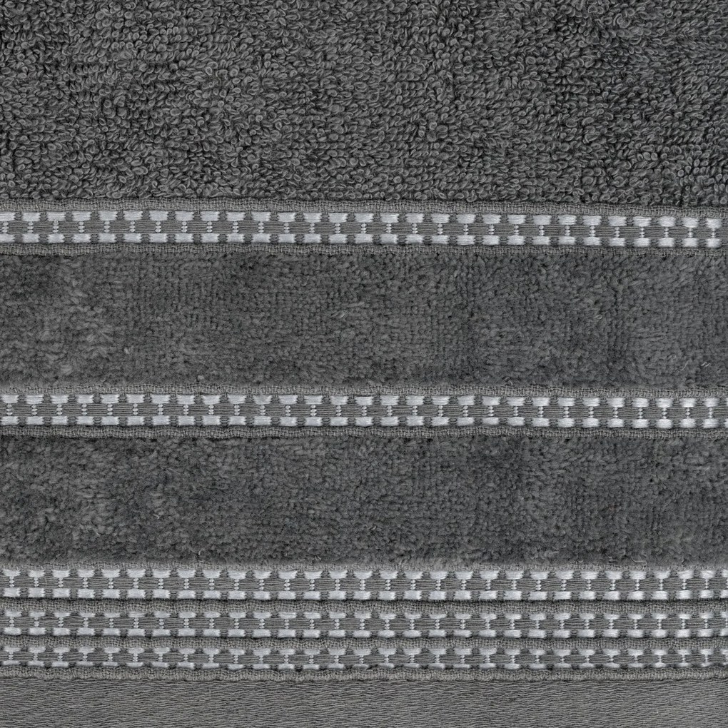 BAVLNENÝ UTERÁK AMANDA4 SADA 3KS 70X140 CM SIVÁ