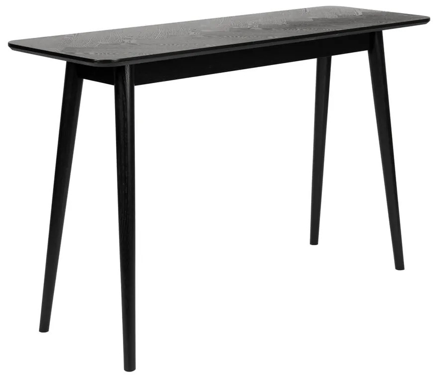 Čierny konzolový stolík 40x120 cm Fabio – White Label