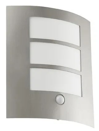 EGLO 88142 - Senzorové vonkajšie nástenné svietidlo CITY 1xE27/15W/230V IP44