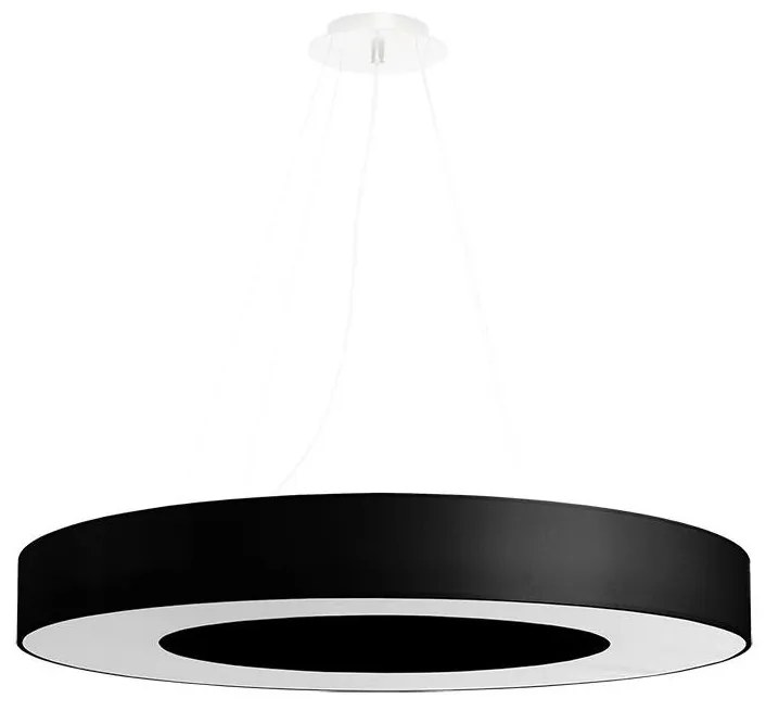 Sollux Sollux SL.0754 - Luster na lanku SATURNO SLIM 6xE27/60W/230V pr. 70 cm čierna SLX0638