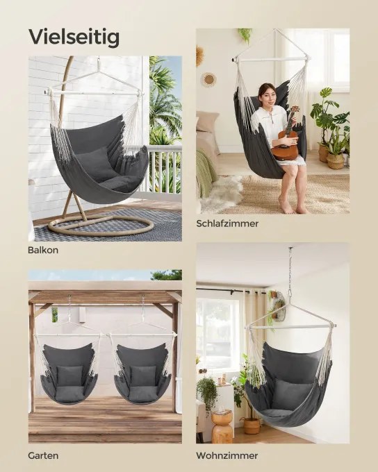 Závesné kreslo s vankúšmi GDC197G02