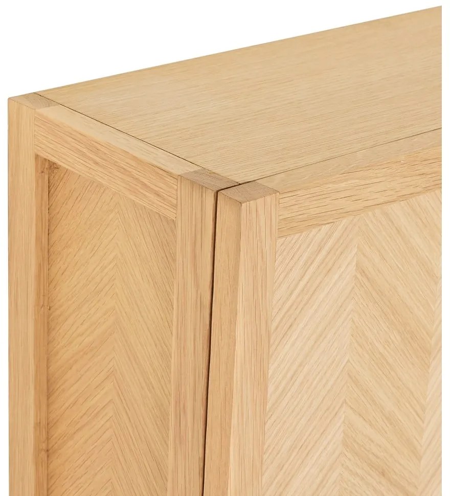 Výklopná závesná skrinka na topánky z dubového dreva Herringbone - Hübsch