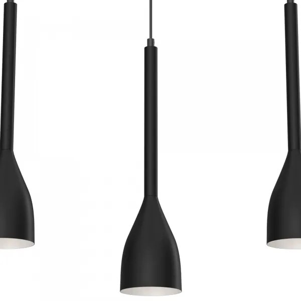 Luster na lanku ISTAPPAR 3xE27/60W/230V čierna