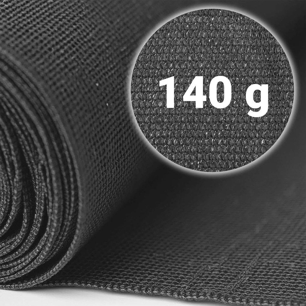 Tieniaca sieť 1,5x25m 140g/m2 + 50 svoriek PLONOS 454210 - sivá