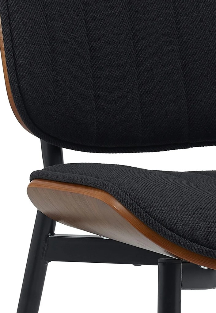 Konferenčná stolička Tiffin látka - Orech / Čierna