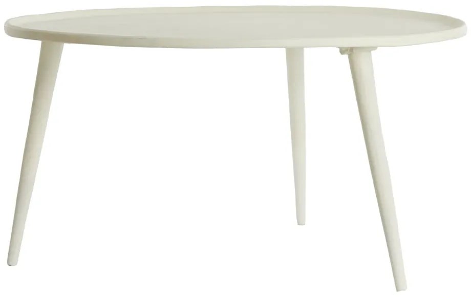 Krémový kovový okrúhly konferenčný stolík ø 67,5 cm Babina – Light &amp; Living