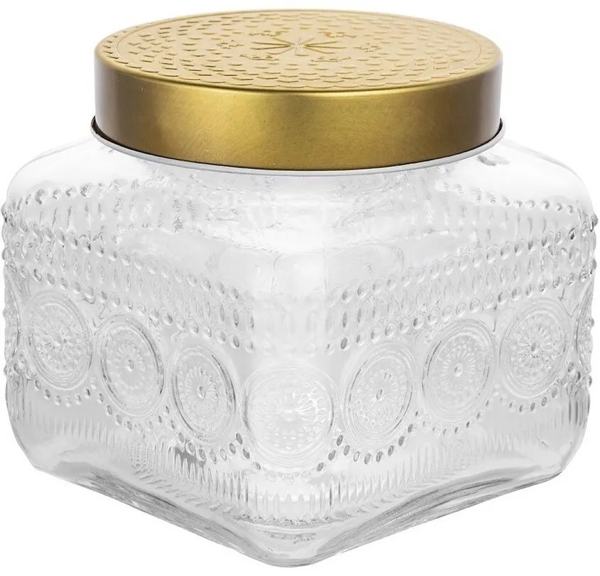 Altom Súprava sklenených dóz so zlatým vekom Daisy 1,3 l, 4 ks, 1,3 l