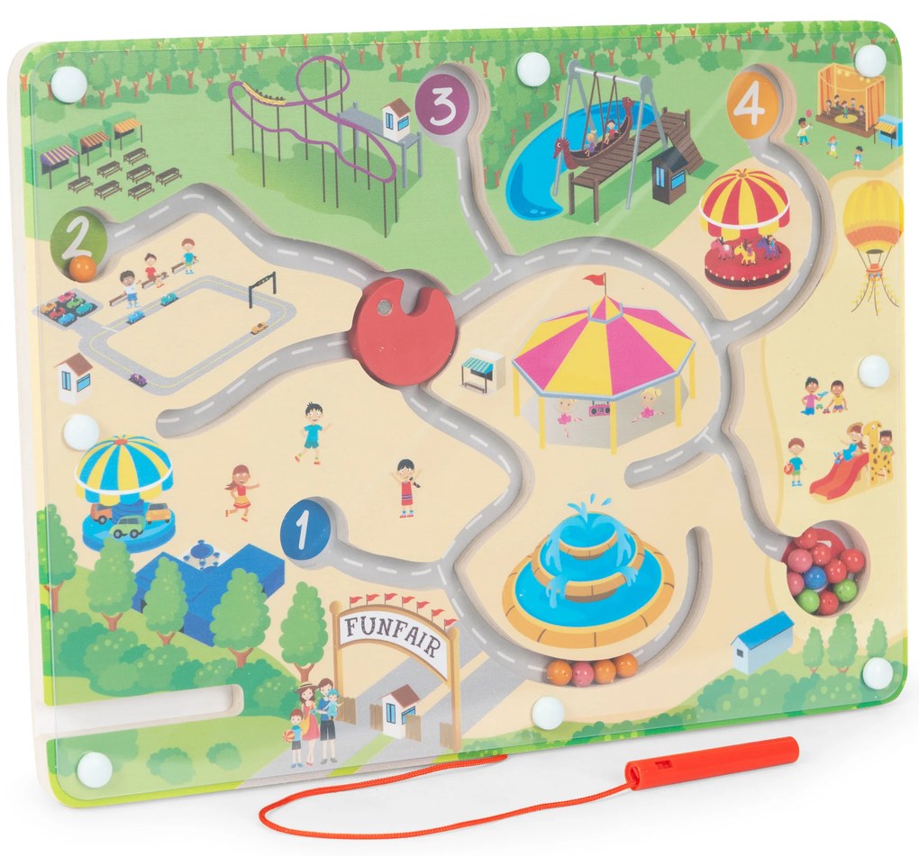 WELLHOX Magnetické tabuľové bludisko pre deti