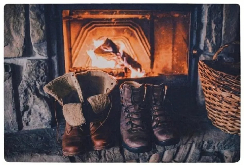 Vianočná rohožka RUSTIC WELCOME 38x58 cm - viac variantov Varianta: Topánky