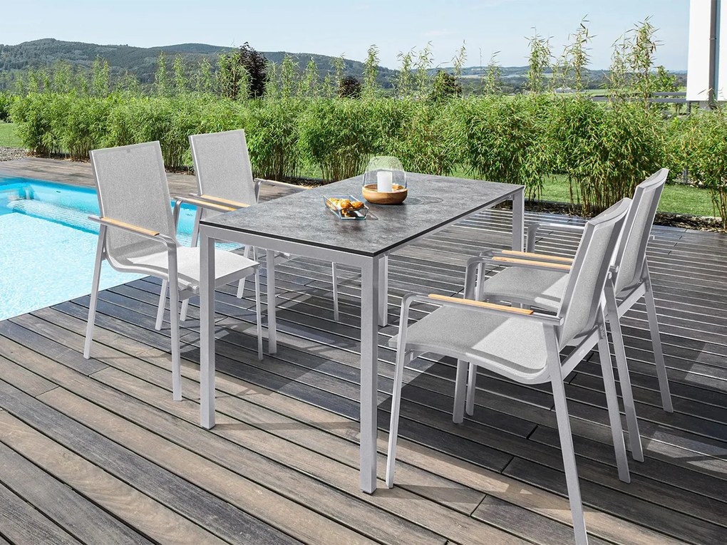 Cubic HPL rozťahovací stôl antracit 140-210 cm