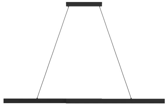 Eglo 390368 - LED Stmievateľný luster na lanku MONTEBUONO LED/20W/230V 3000K čierna