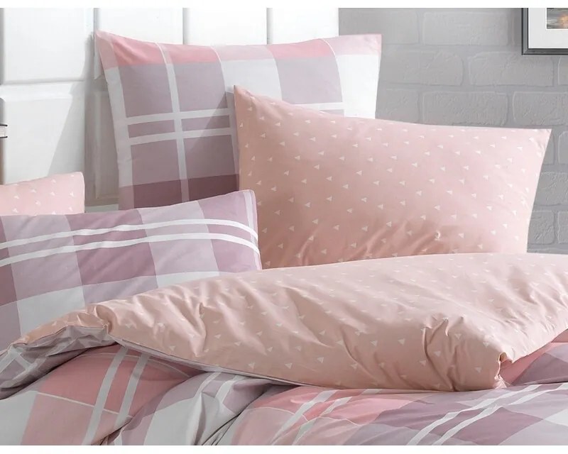 BedTex Bavlnené povlečení Mark růžová, 140 x 220cm, 70 x 90 cm, 140 x 220 cm, 70 x 90 cm