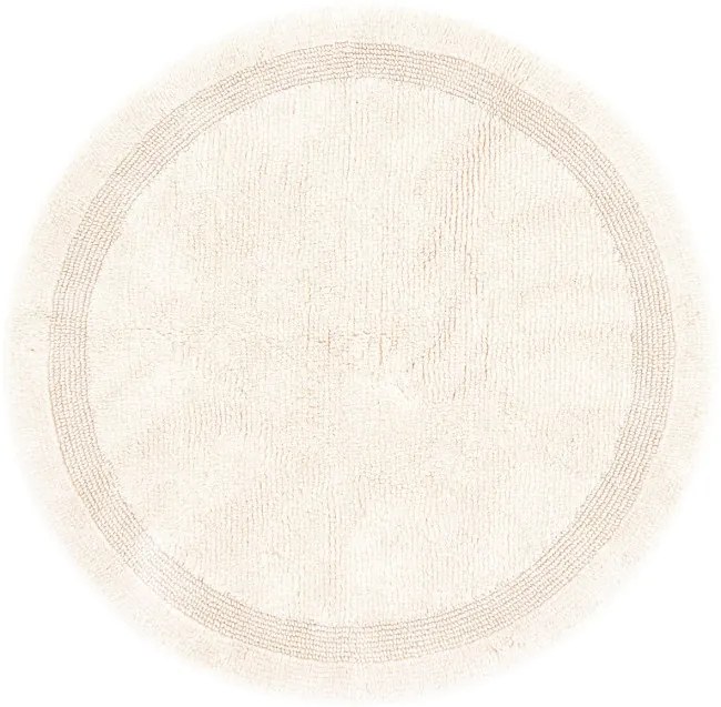 Kúpelňový okrúhly koberček Keno Elips Ecru B02