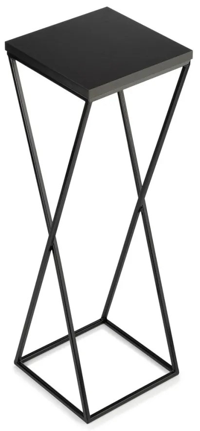 Kvetinový stojan LOFT 70 cm čierny