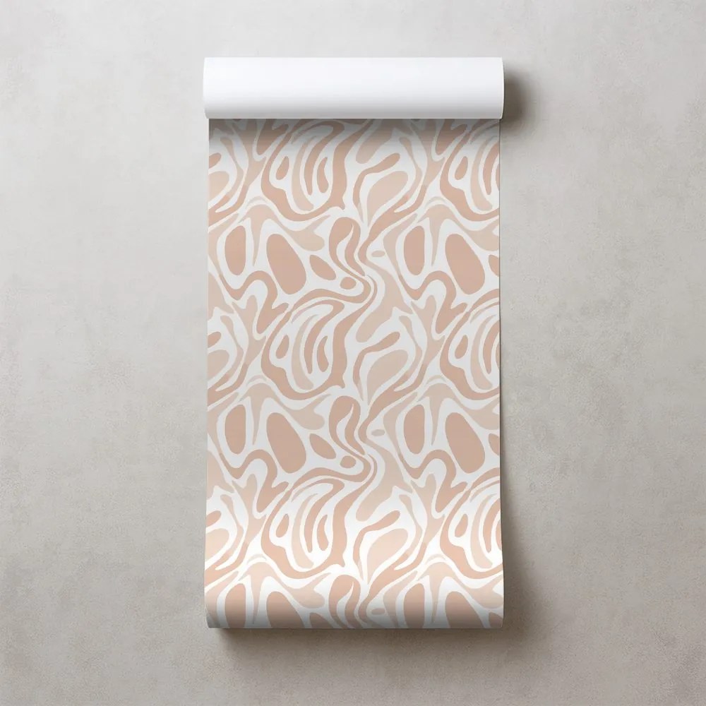 Fototapeta organické béžové vlny