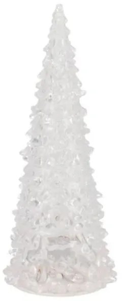 Priehľadný dekoratívny vianočný svietiaci stromček Sparkle - Ø 6*12 cm