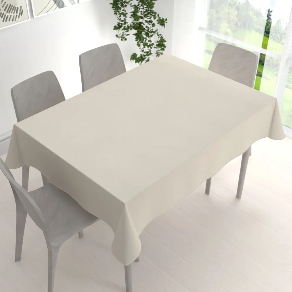 Biante Veľký dekoračný obdĺžnikový obrus BKU-110 Slonová kosť 220x260 cm