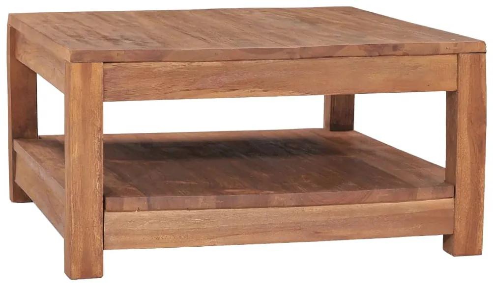 Konferenčný stolík 68x67x35 cm masívne teakové drevo