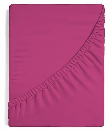 Napínacia plachta na matrac- fuchsiová hladká bavlna Standard 140/240