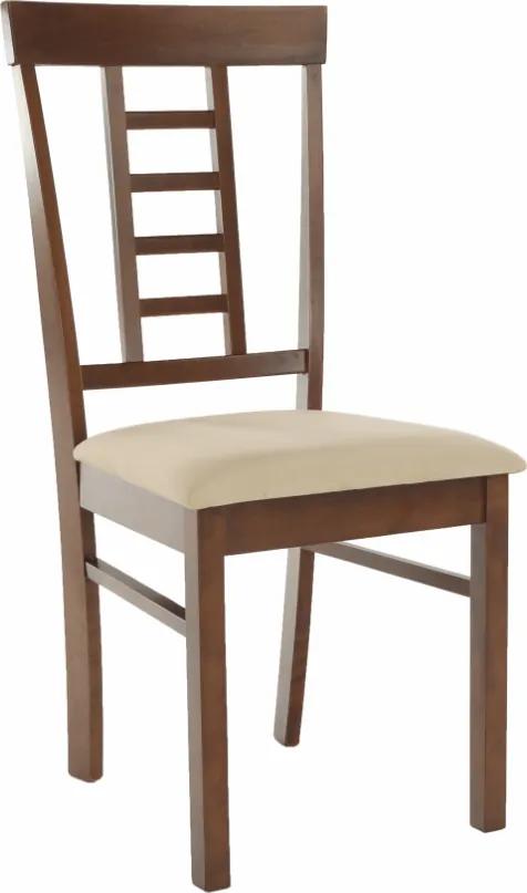 Jedálenská stolička OLEG NEW orech / béžová Tempo Kondela