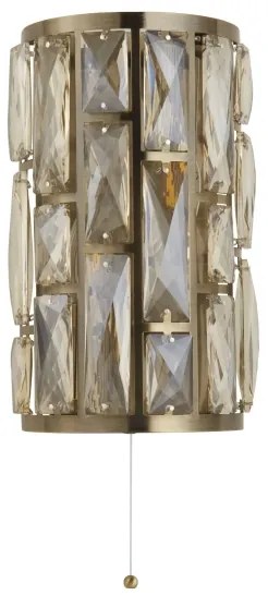 Searchlight 6582-2AB - Nástenné svietidlo BIJOU 2xE27/60W/230V mosadz