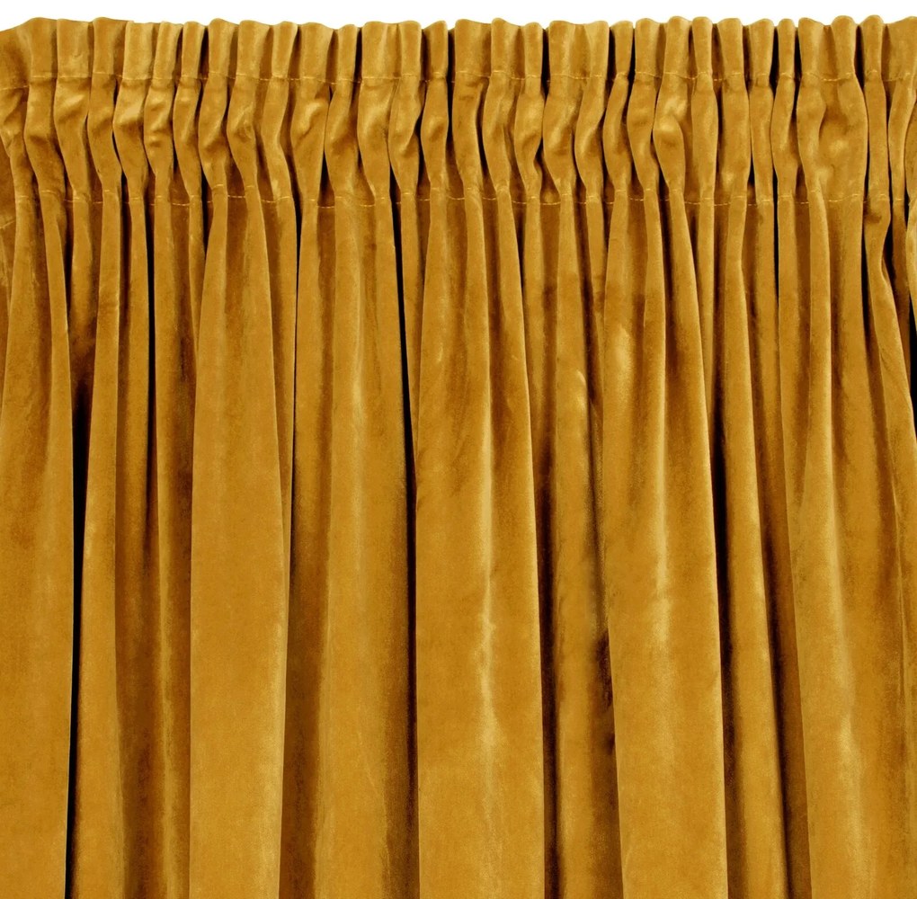 ZATEMŇOVACÍ ZÁVES NA PÁSKE RIA 140X270 CM HORČICOVÁ