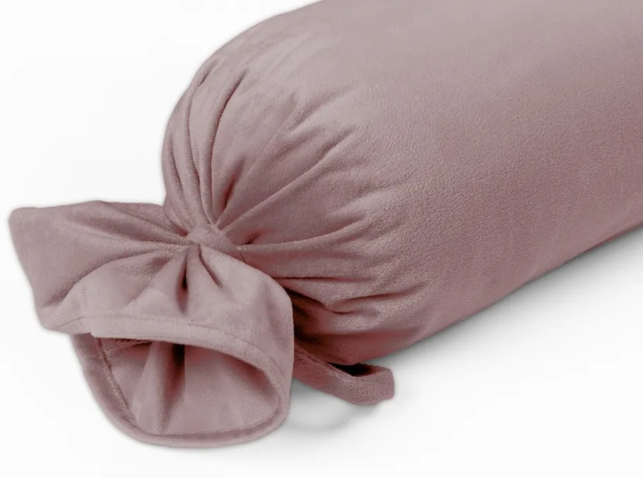 Biante Zamatový vankúš valec bonbon Velvet Prémium SVP-002 Staroružový 15x40 cm
