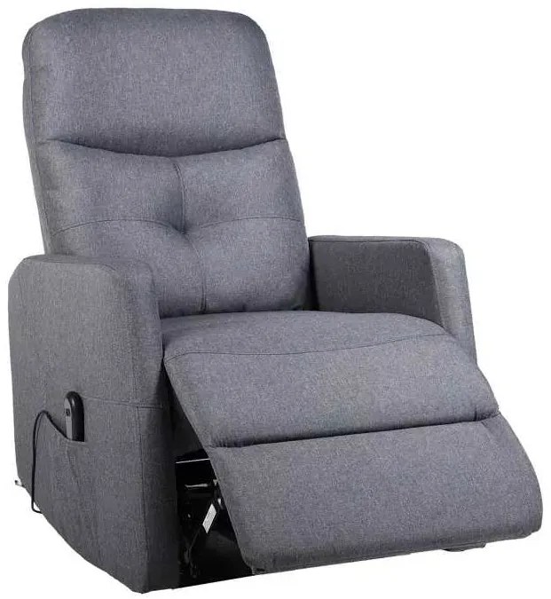 LuxuryForm DESIGN Elektricky polohovateľné televízne kreslo SEMIR - šedé