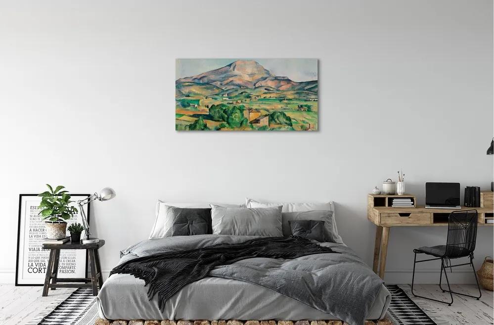 Obraz canvas Art lúka s výhľadom na vrchol 120x60 cm