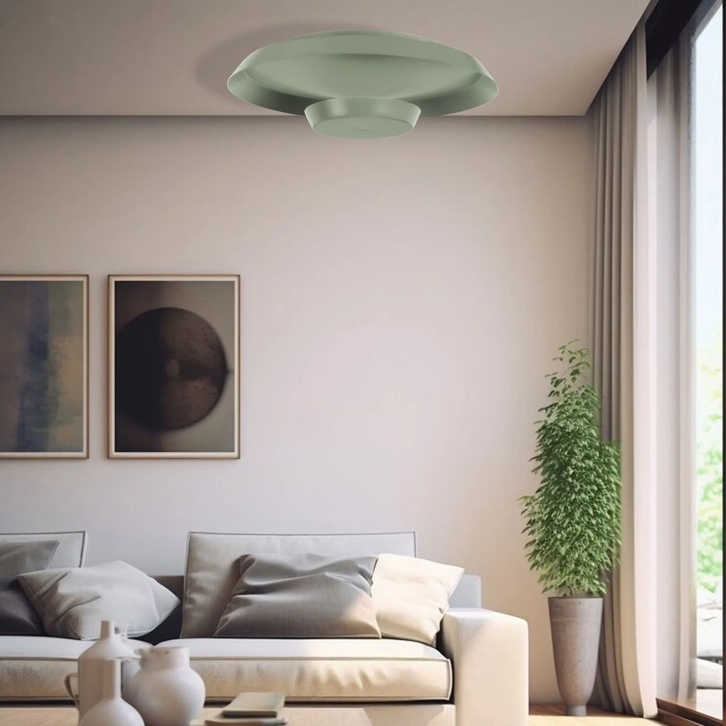 Toolight Toolight, LED stropné svietidlo 40cm, 14W, APP1460, zelená, OSW-04188