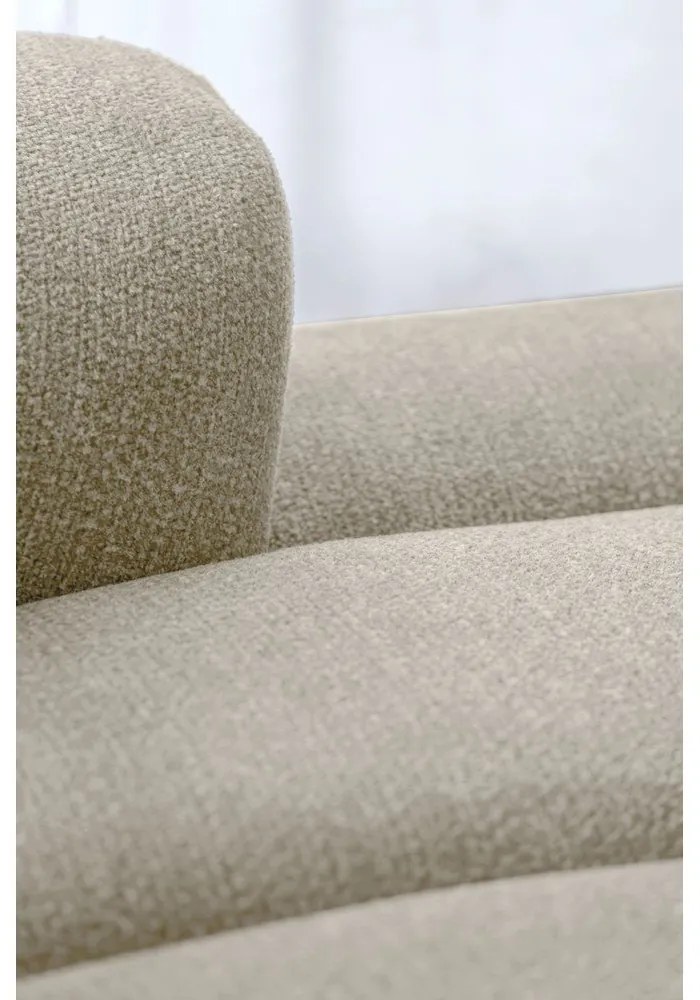 Béžová rohová pohovka (pravý roh/s leňoškou) Shell – Miuform