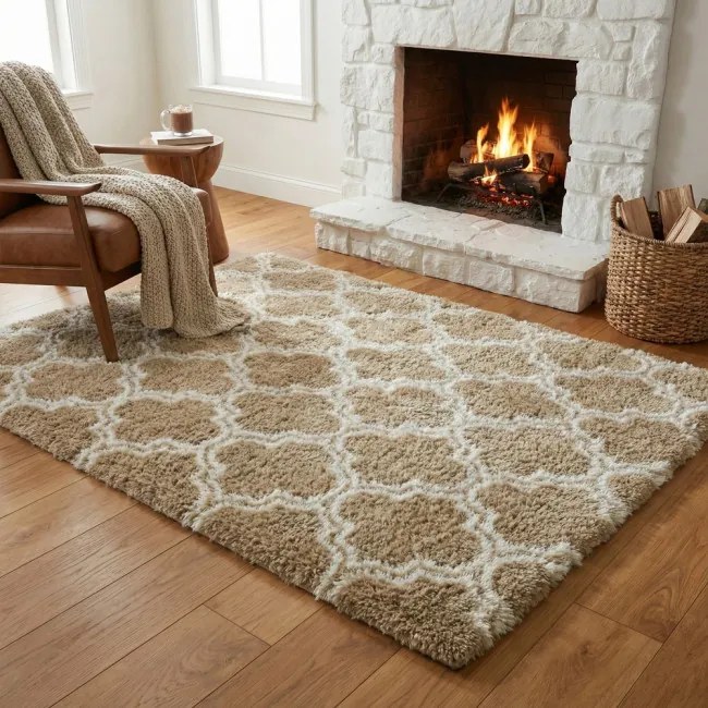 Protišmykový koberec DECOR béžový