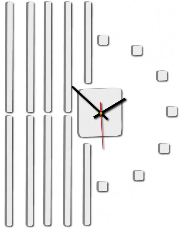 Nástenné hodiny Quartz, nalepovacie dekorácie, 3D zrkadlové nálepky Xmomo X0034- HEU-