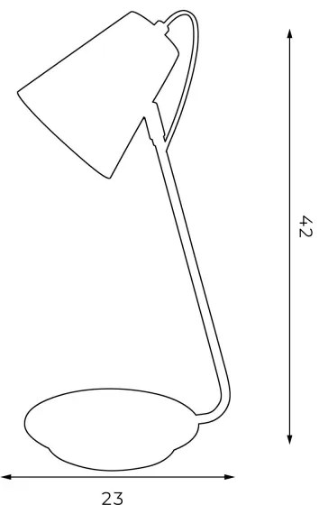 Stolná lampa TABLE LAMPS 1xE27/60W/230V