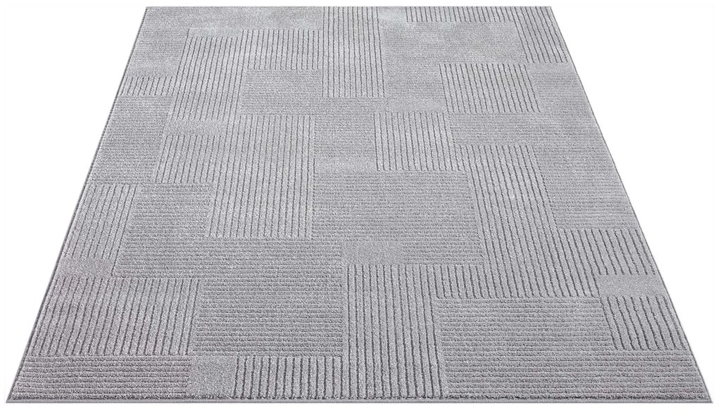 Dekorstudio Moderný koberec do obývačky FLAIR 177 - sivý Rozmer koberca: 200x290cm