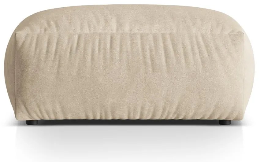 Béžová zamatová modulárna podnožka Martina – Micadoni