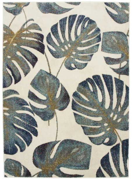 Koberec Emily 2918A Monstera lístie krémový